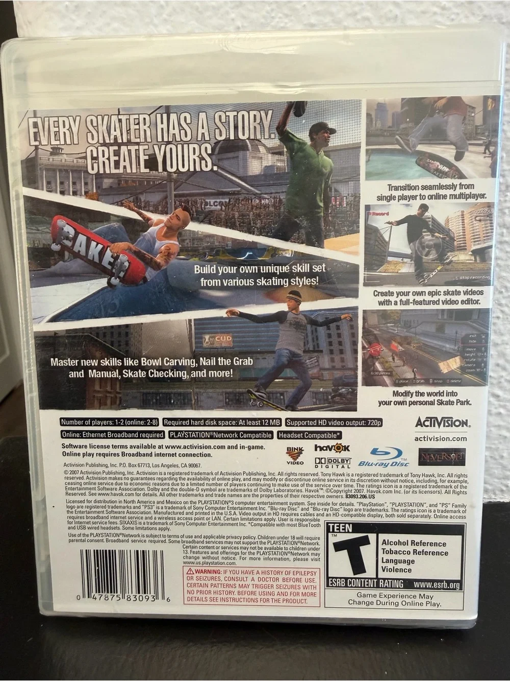 Activision Tony Hawk's Proving Ground - White/Black Cover (PlayStation 3)